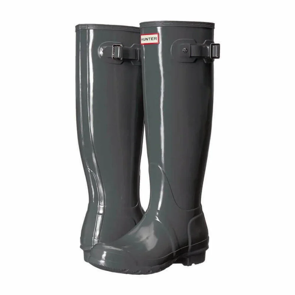 Hunter Original Hunter Slate Gray Gloss Tall Rain Boots